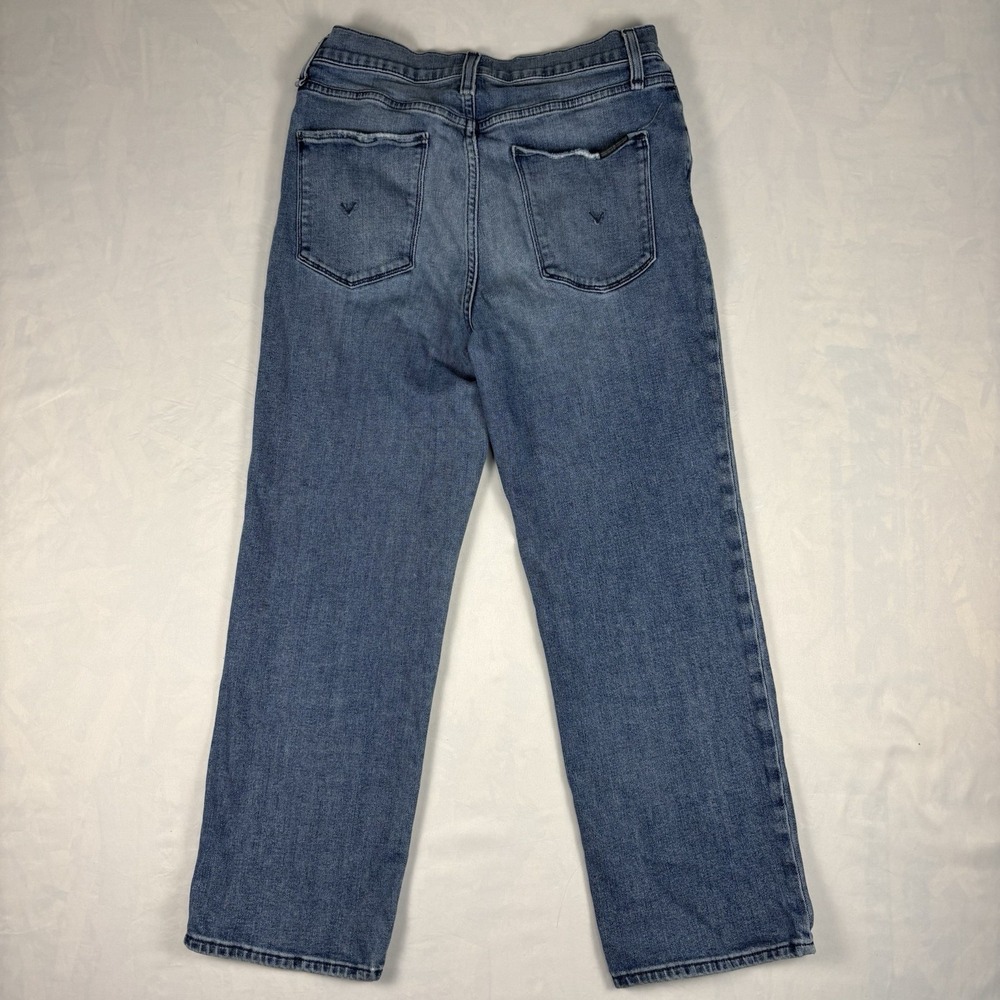 Hudson Noa High Rise Straight Crop Jeans Womens 28 Yvonne Medium Wash Denim - Picture 2 of 8